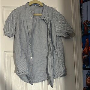 Men's Blue Striped Shirt